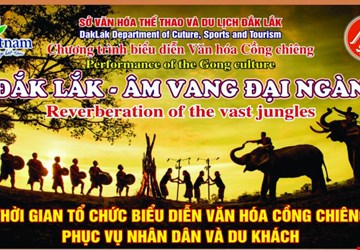 Lịch biểu diễn văn hóa Cồng chiêng phục vụ Nhân dân địa phương và du khách năm 2019